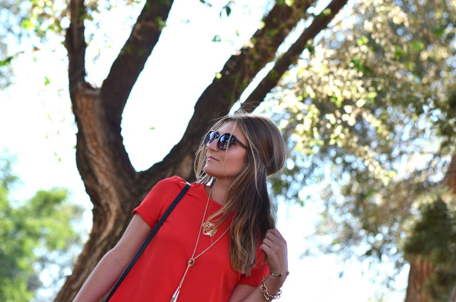 red dress