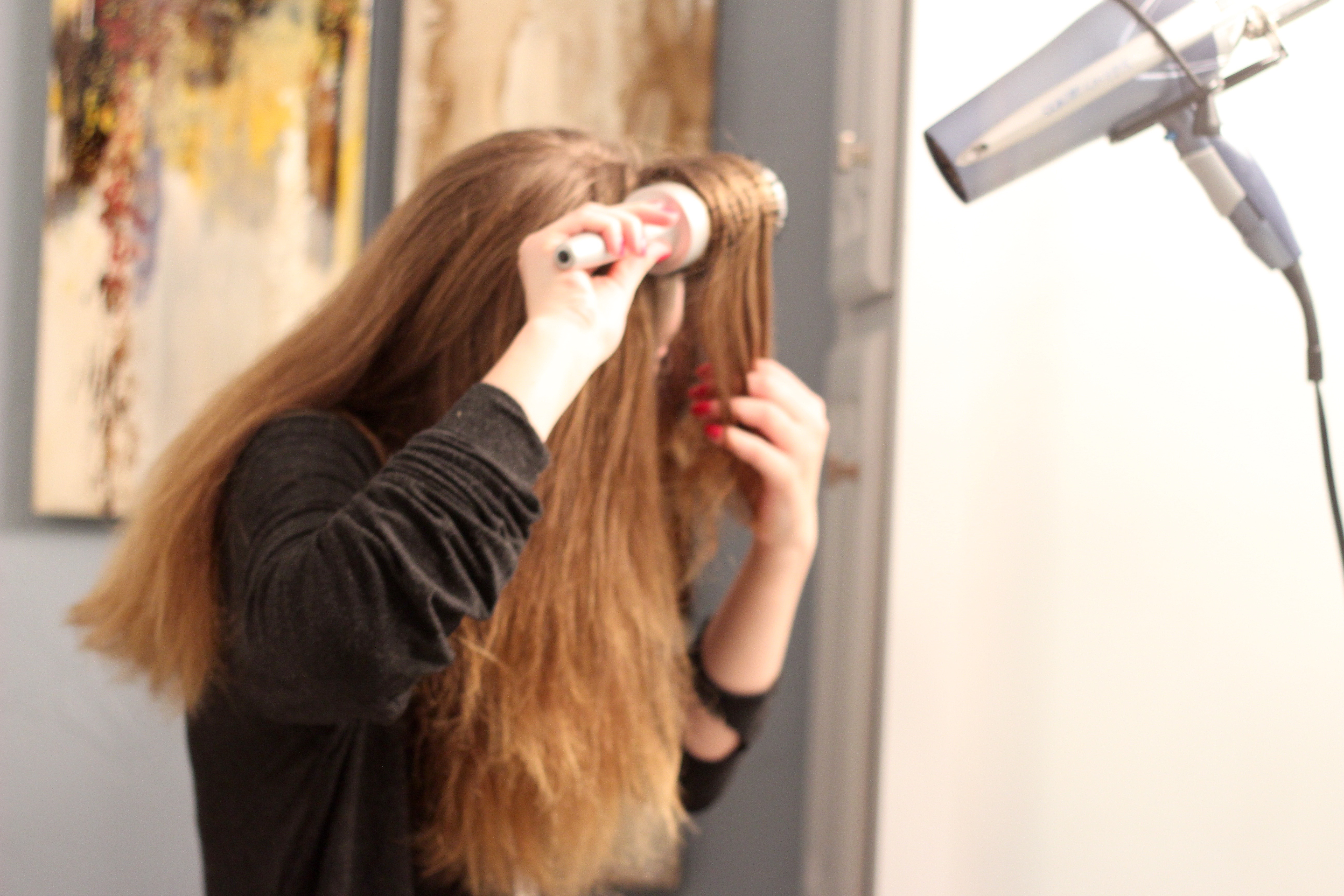 tips for the best way to blow dry your hair - Round Brush from Frizzy to Sleek Hair by popular Texas style blogger Audrey Madison Stowe