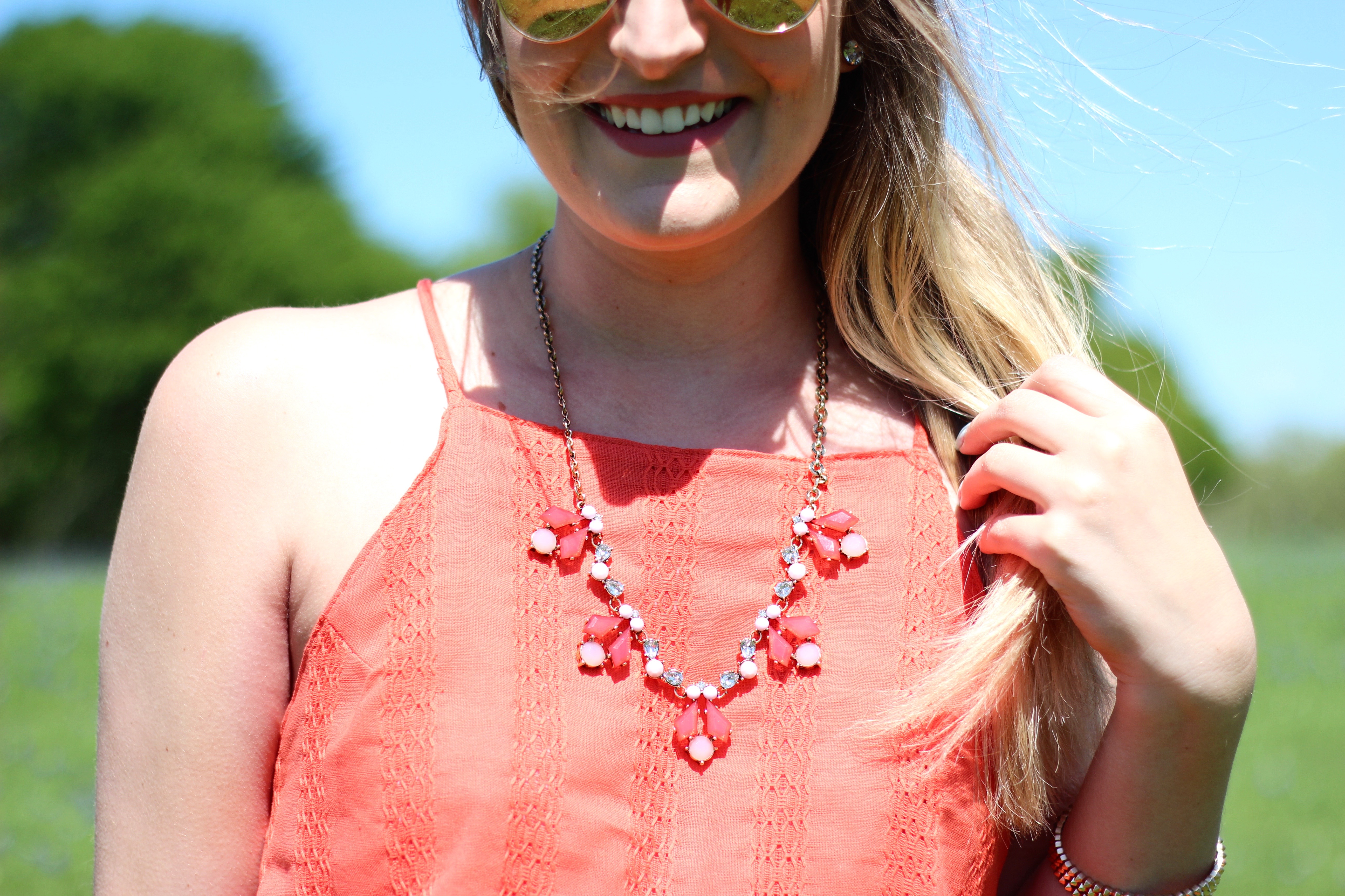 urban peach boutique necklace