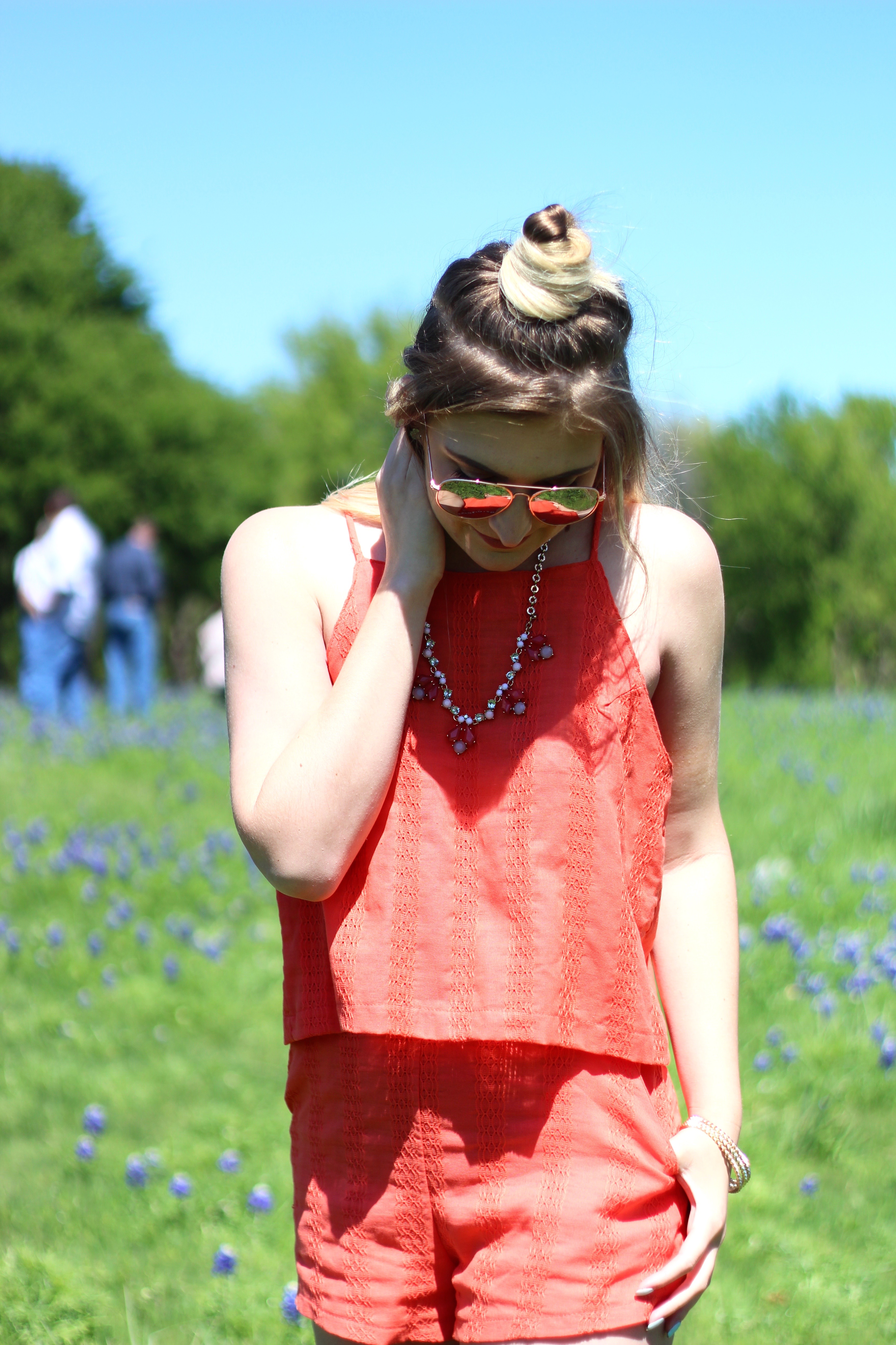 orange piece set for the summer