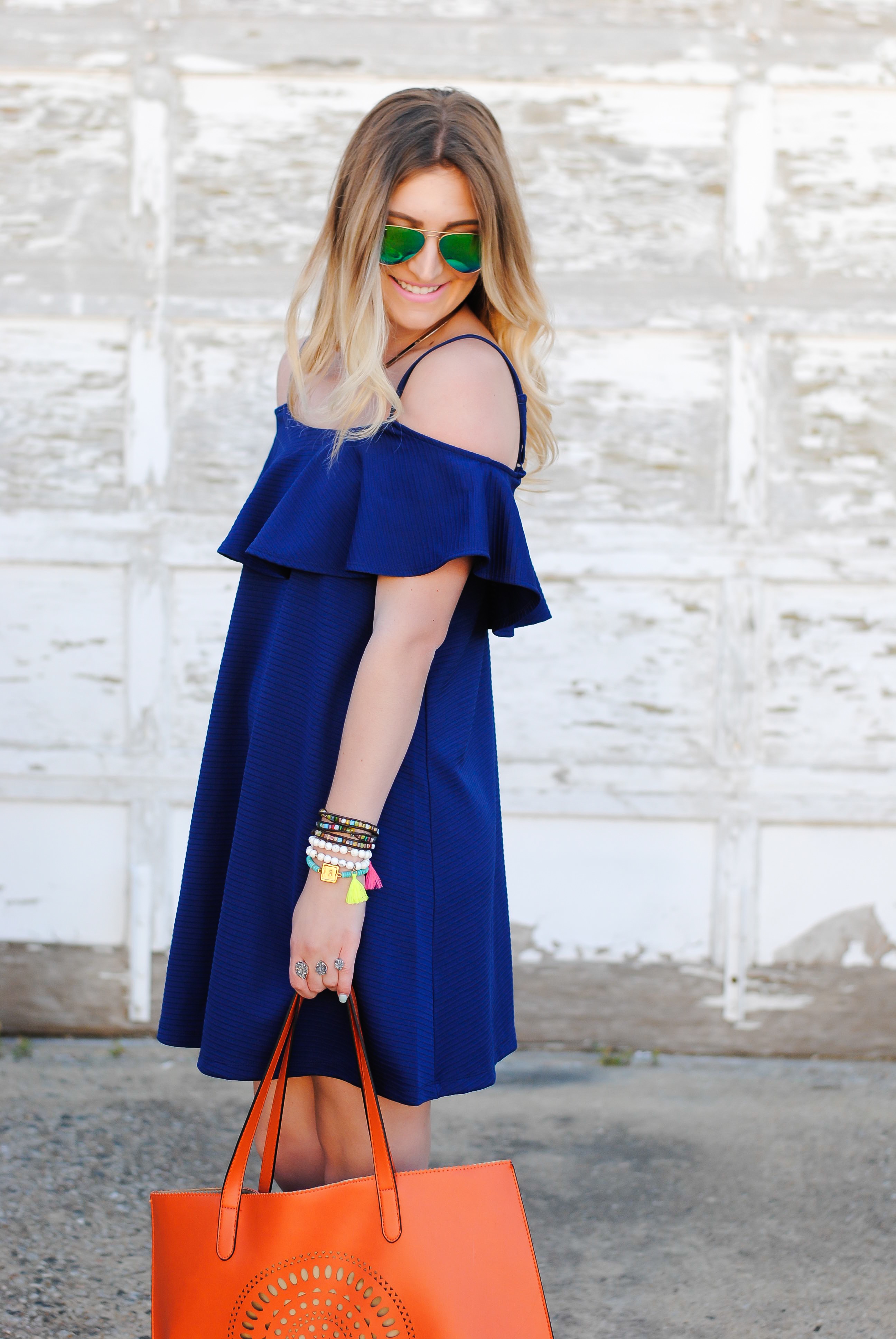 off the shoulder dress