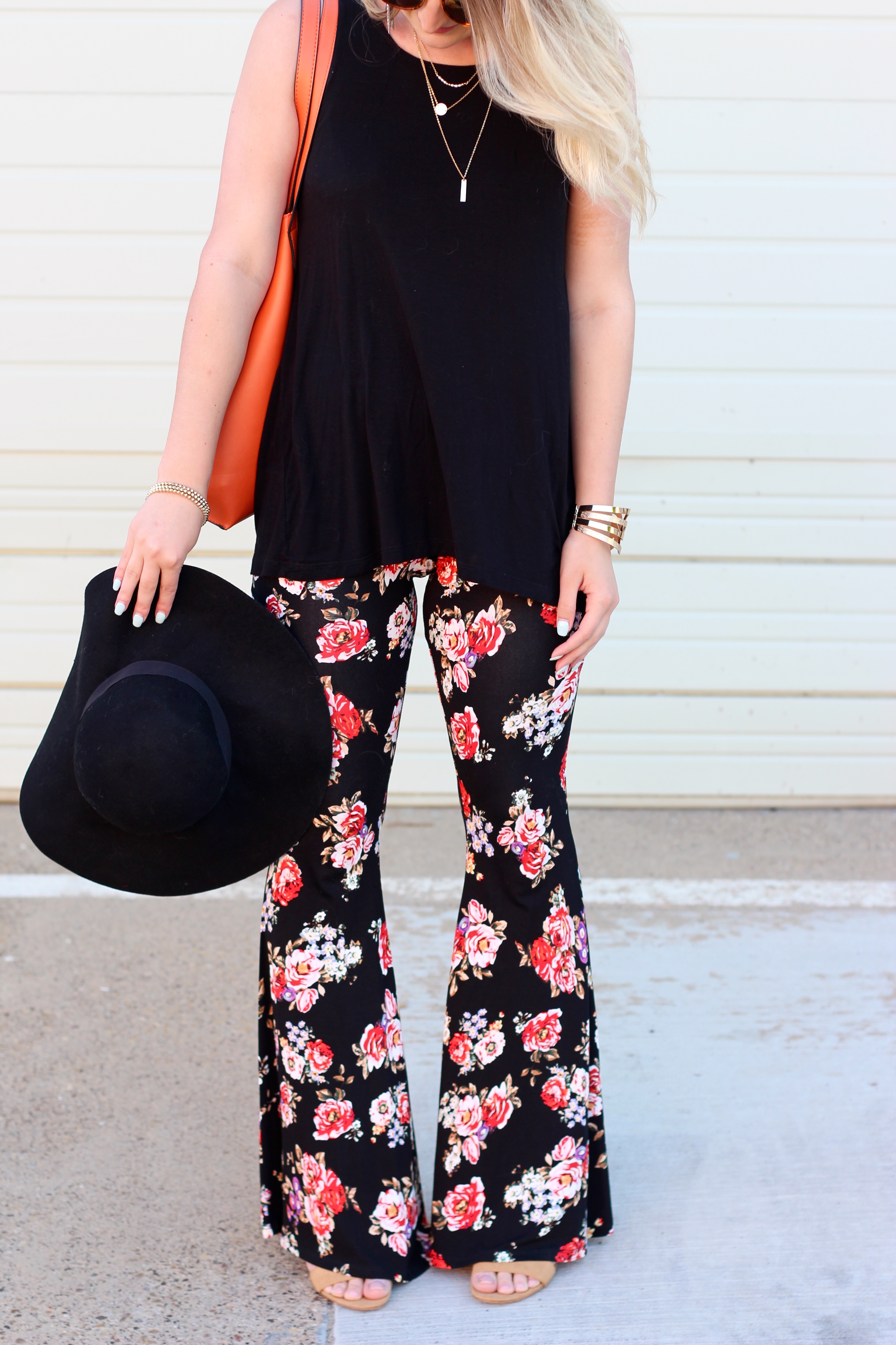 floral flowy pants