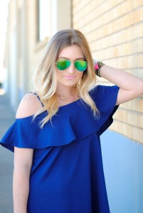 ruffled dress beauty