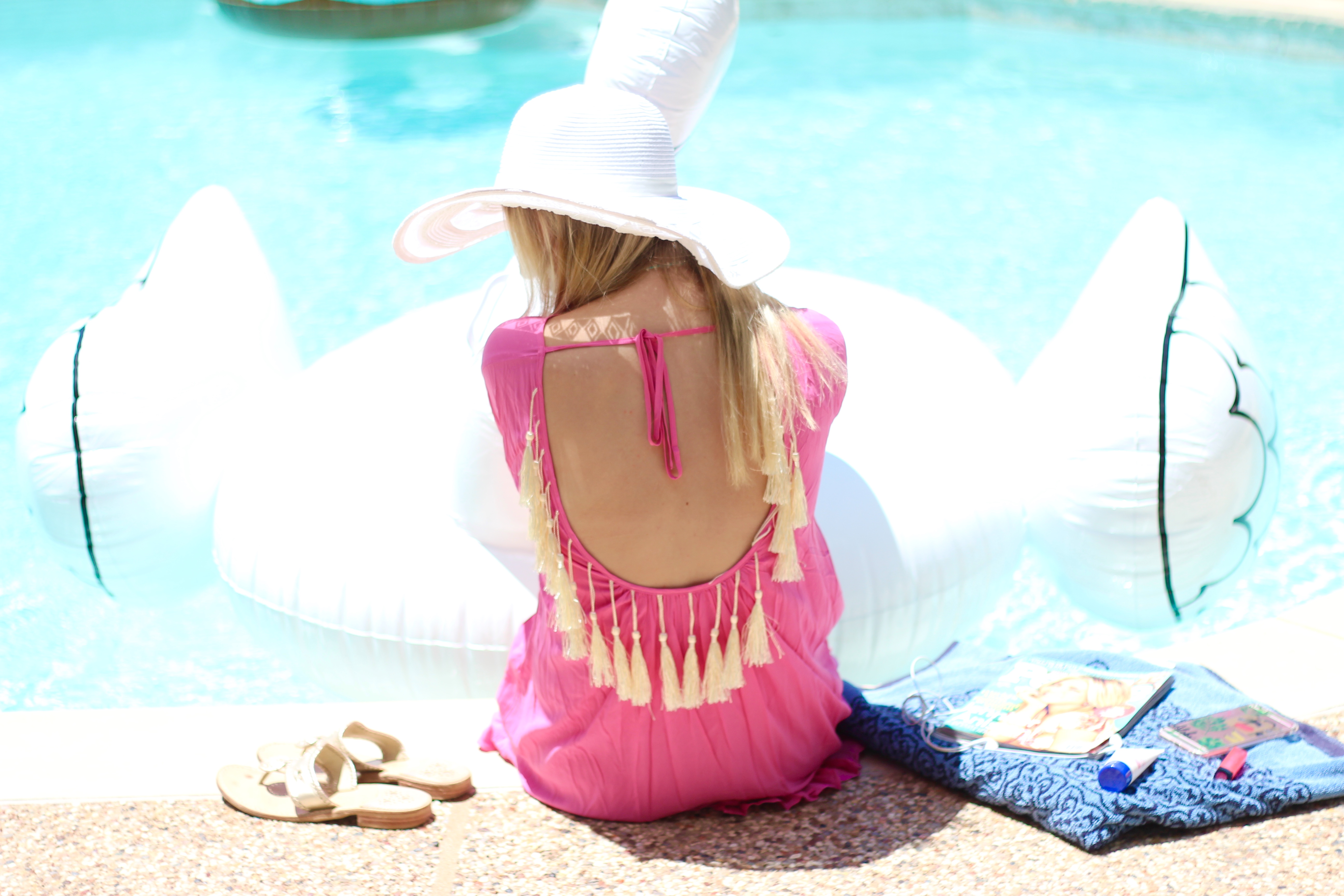 poolside in tassels | Audrey Madison Stowe Blog