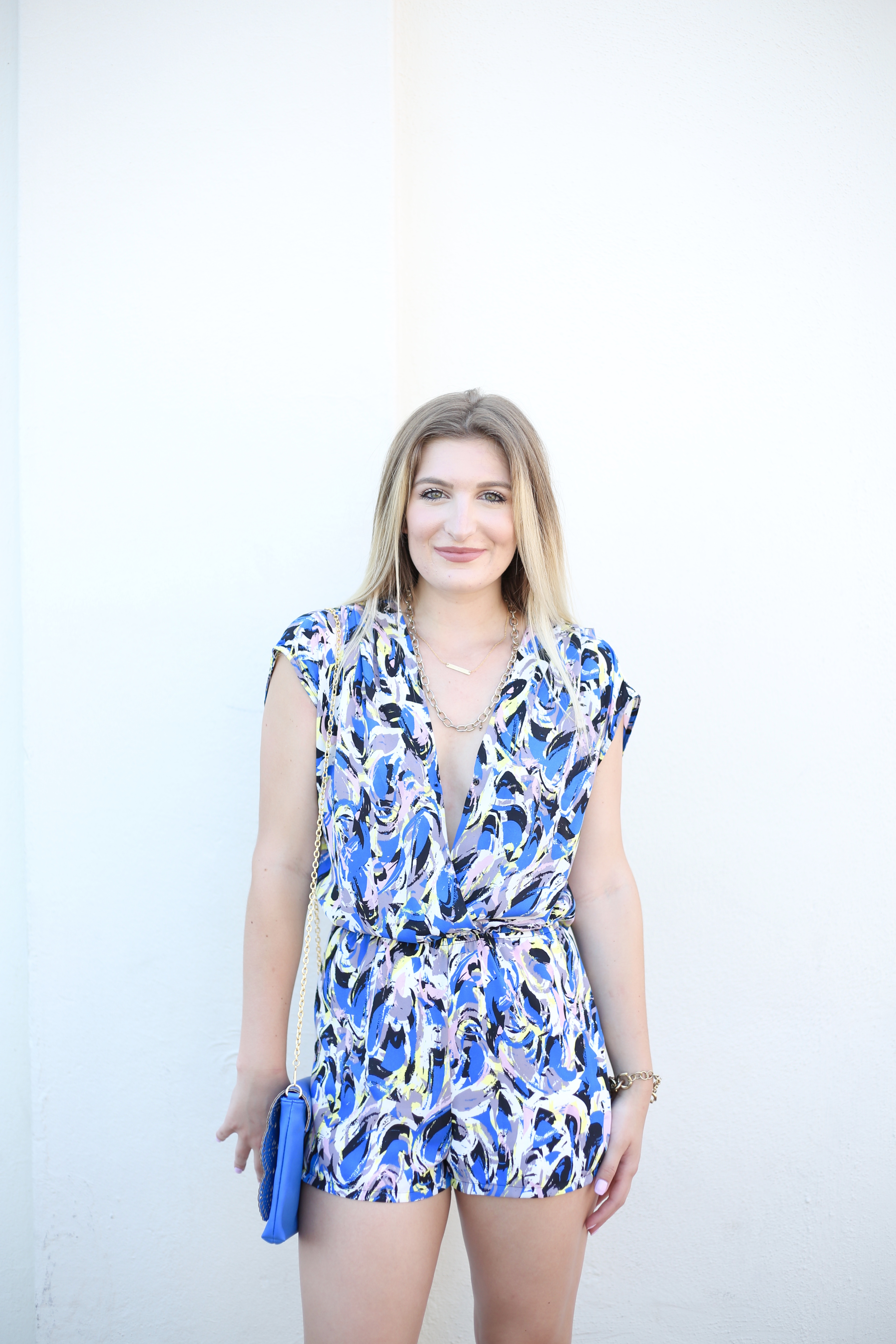 Blue Watercolor Romper | AMS Blog