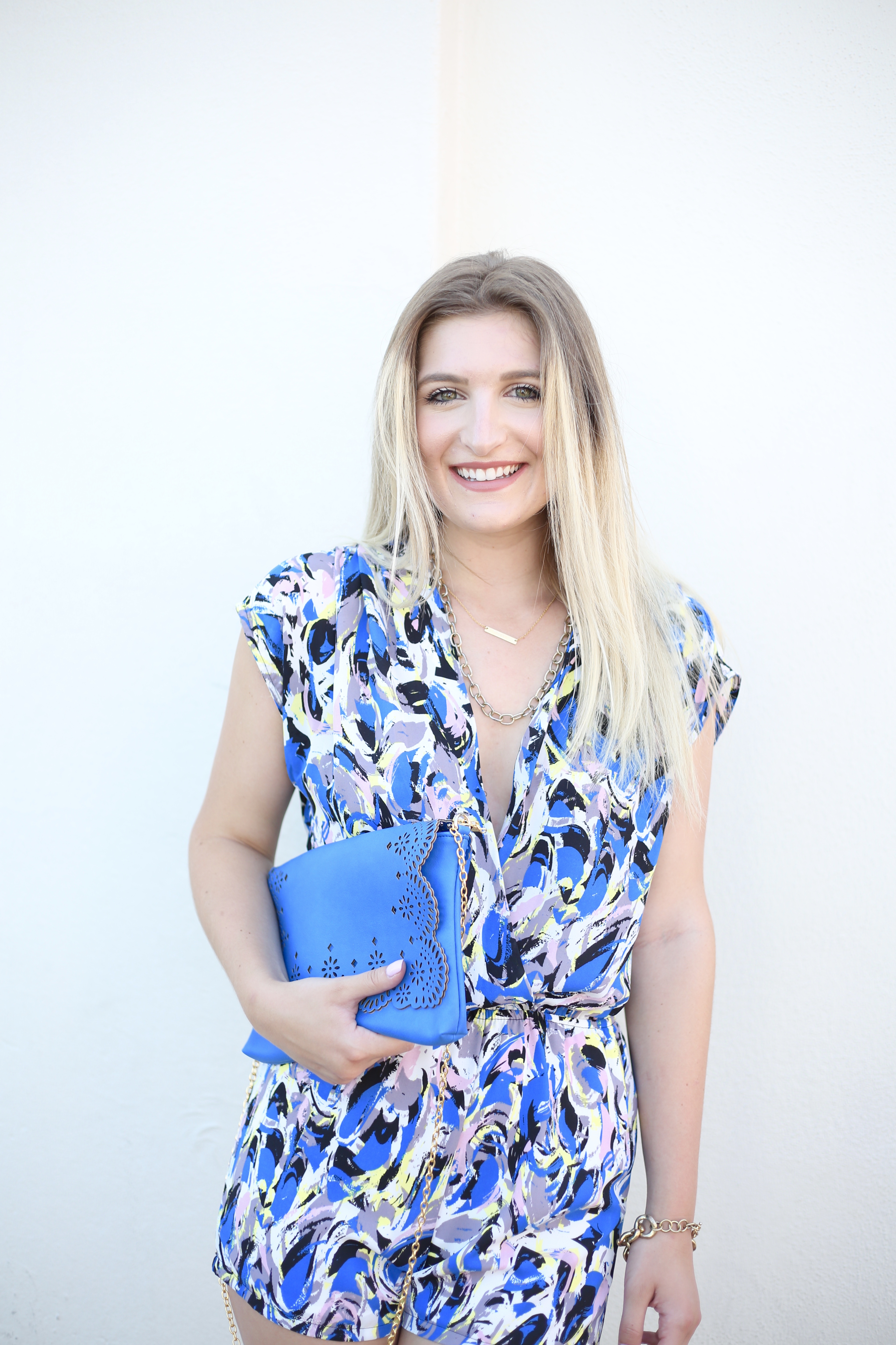 Blue Watercolor Romper | AMS Blog