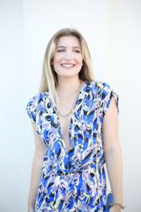 Blue Watercolor Romper | AMS Blog