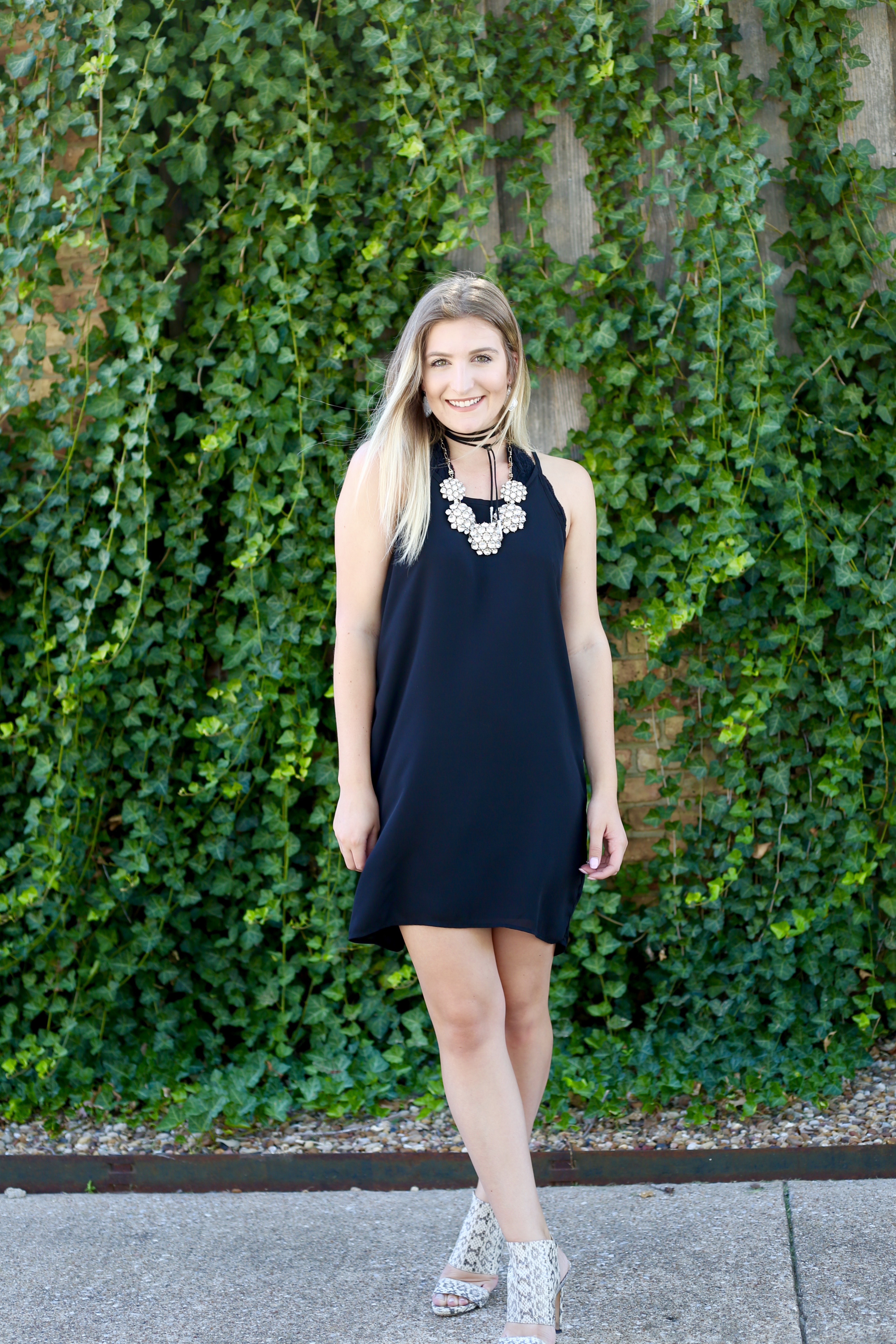 Pref Night - Sorority Recruitment look | AMS Blog - Preference Night dress by popular Texas fashion blogger and student Audrey Madison Stowe