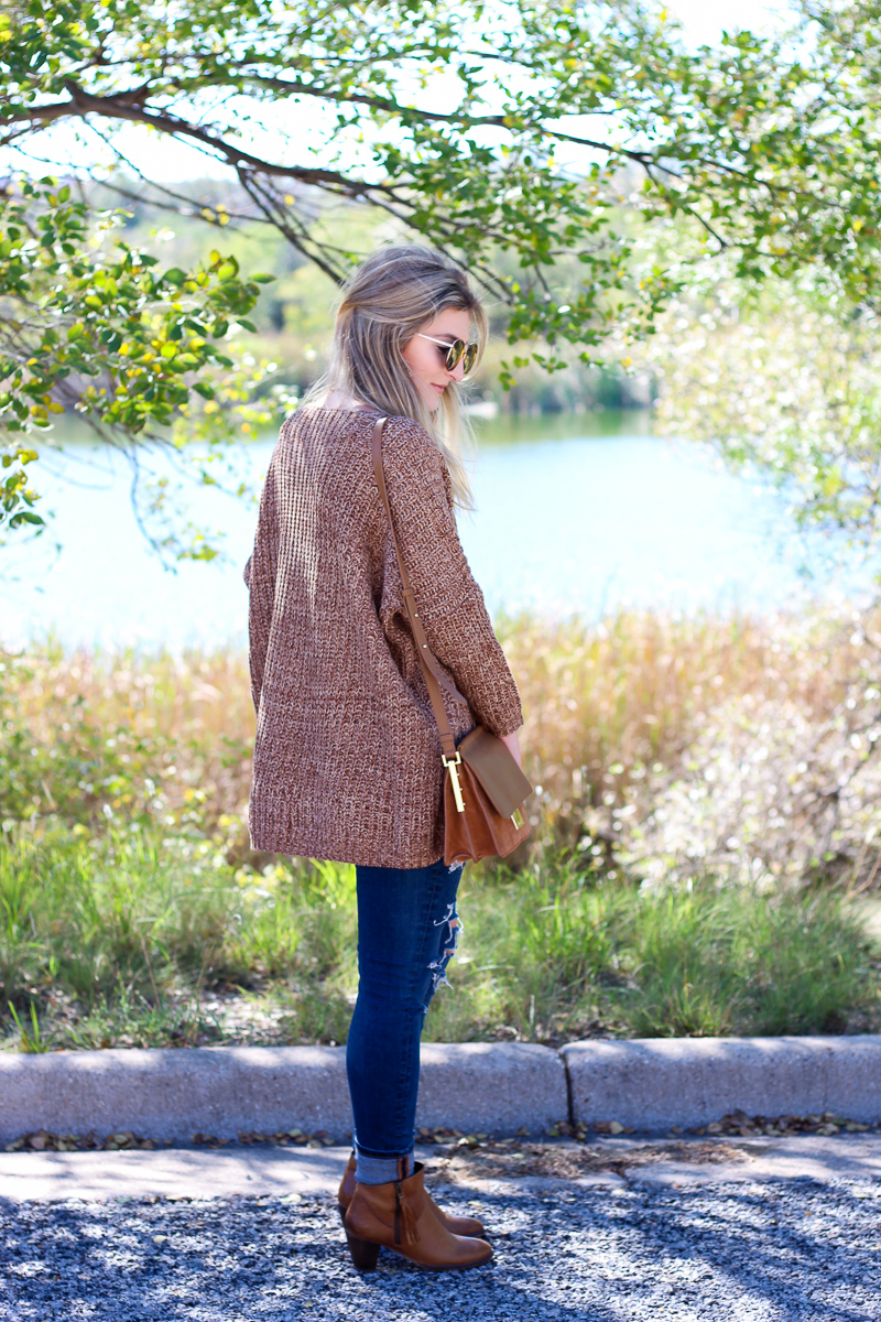 The perfect Fall Brown Chunky Sweater | AMS Blog