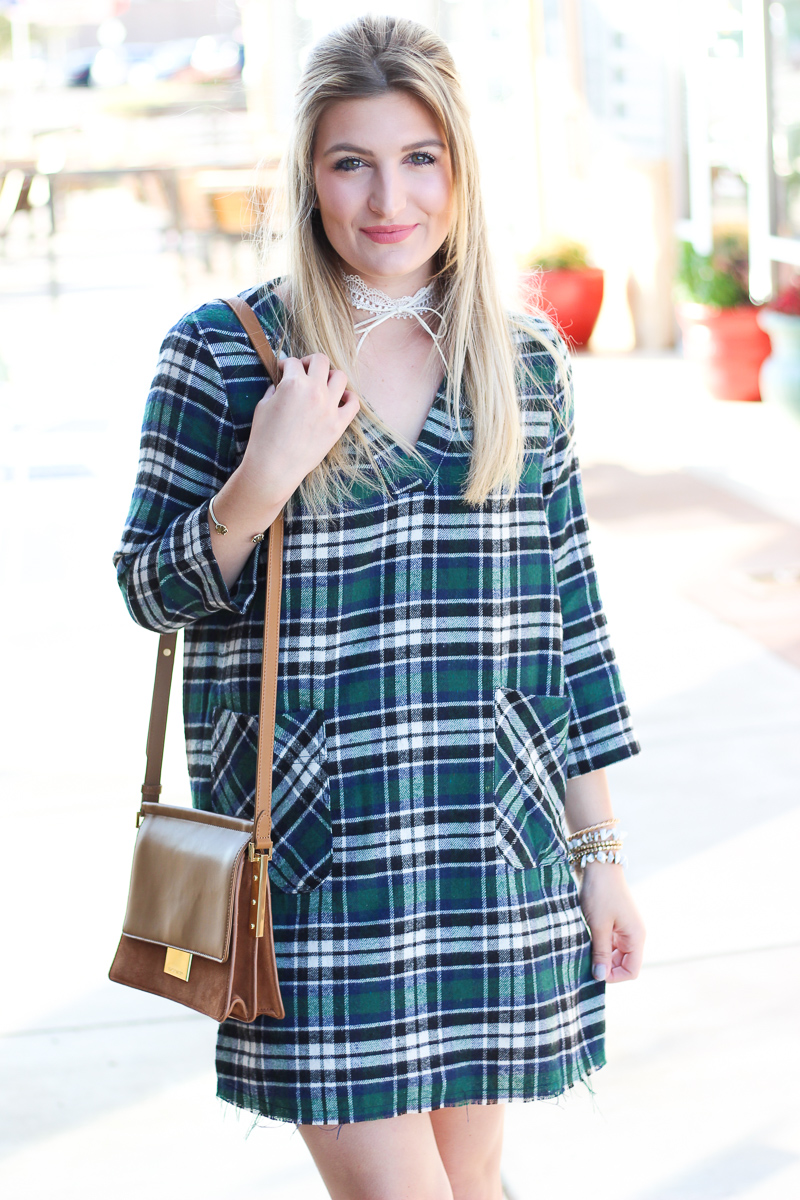 Sarahbelle's | Nordstrom | Plaid | Formal Thanksgiving Outfit featured by top Texas fashion blog Audrey Madison Stowe