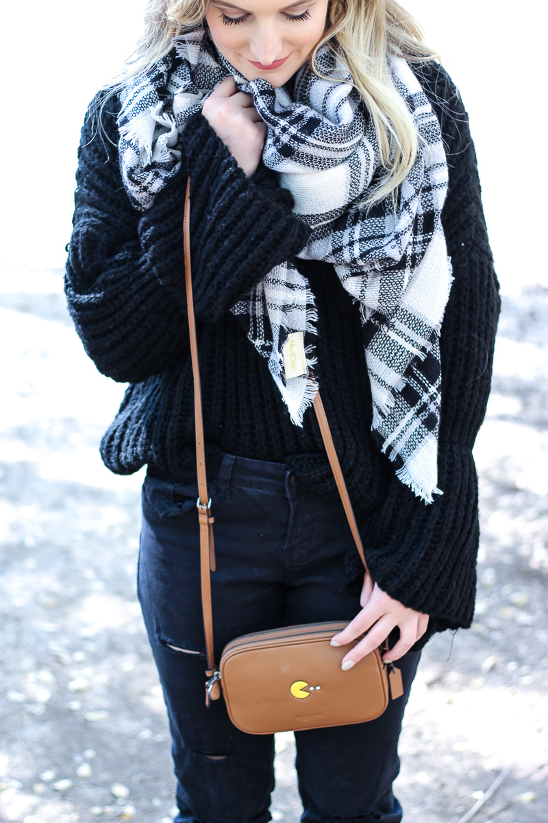 Bell sleeved Sweater + Pac Man Crossbody | AMS Blog