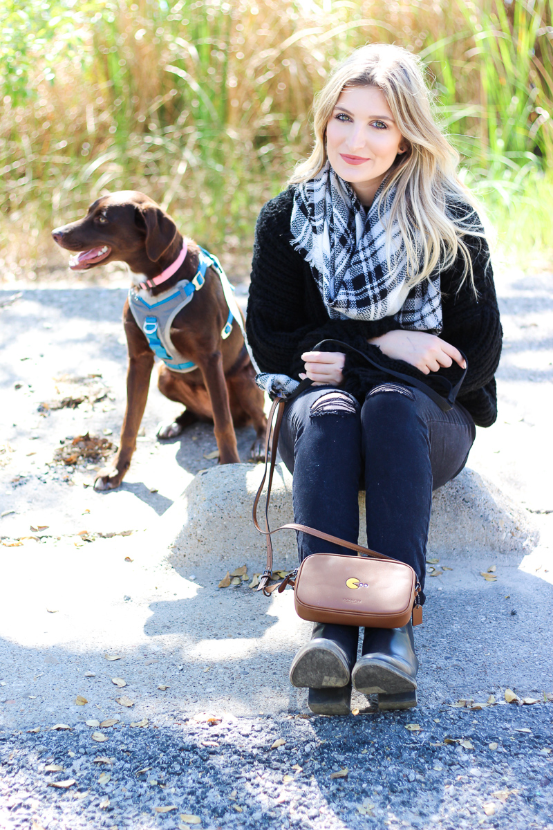 Bell sleeved Sweater + Pac Man Crossbody | AMS Blog