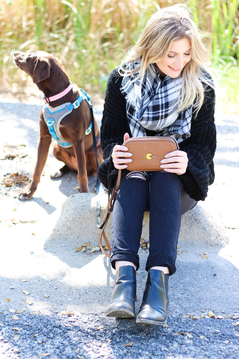 Bell sleeved Sweater + Pac Man Crossbody | AMS Blog