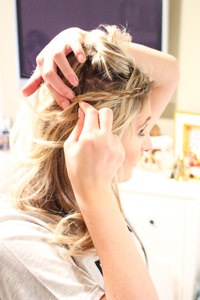 Loose Winter Curls & A Side Braid | AMS Blog