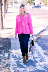 5 Ways To Be Happy + A Pink Sweater | AMS Blog | Dallas/ Lubbock college fashion blogger