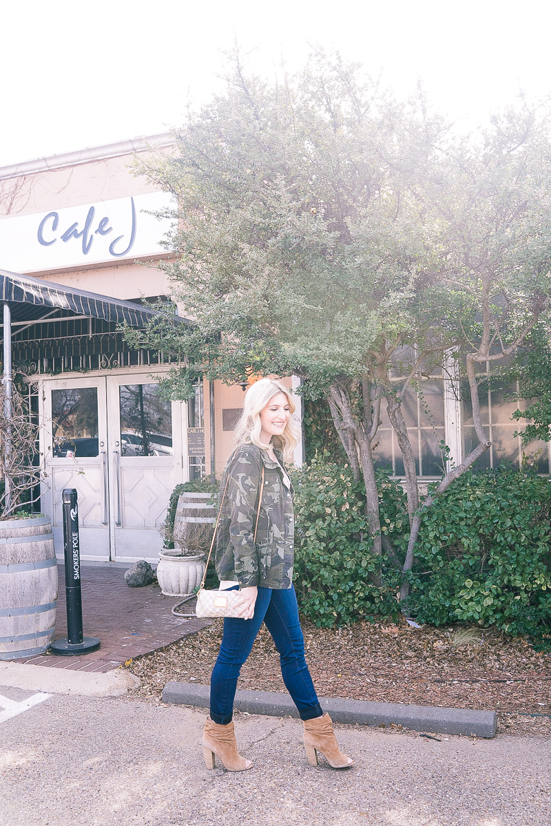 Dressing Up Camo with West Texas Bloggers at Brunch by lifestyle and fashion blogger Audrey Madison Stowe