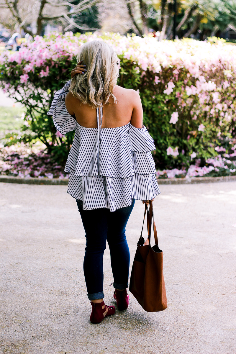 Ruffles and a Pop of Color With Restricted Shoes by Lifestyle and Fashion blogger Audrey Madison Stowe