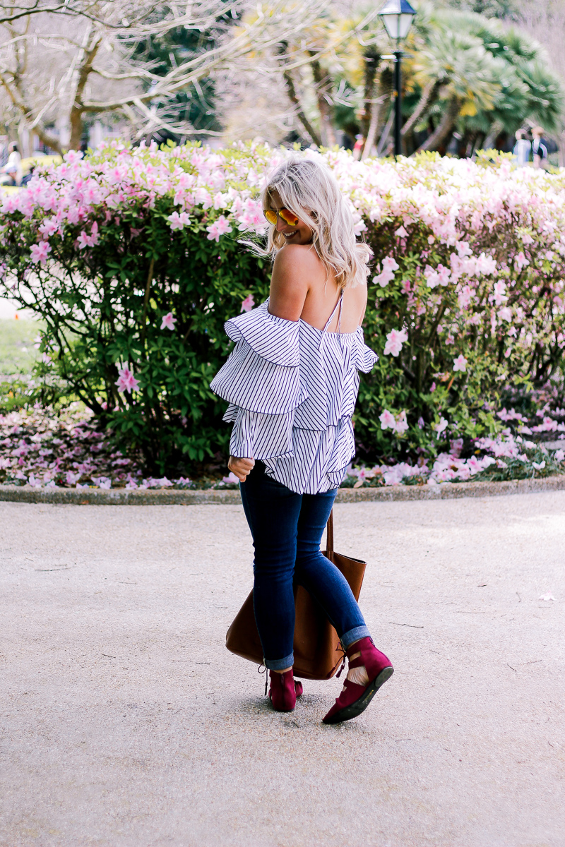 Ruffles and a Pop of Color With Restricted Shoes by Lifestyle and Fashion blogger Audrey Madison Stowe