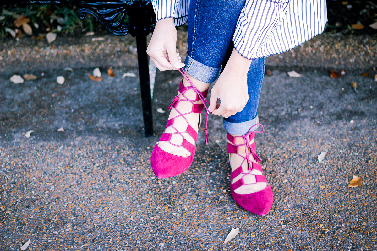 Ruffles and a Pop of Color With Restricted Shoes by Lifestyle and Fashion blogger Audrey Madison Stowe