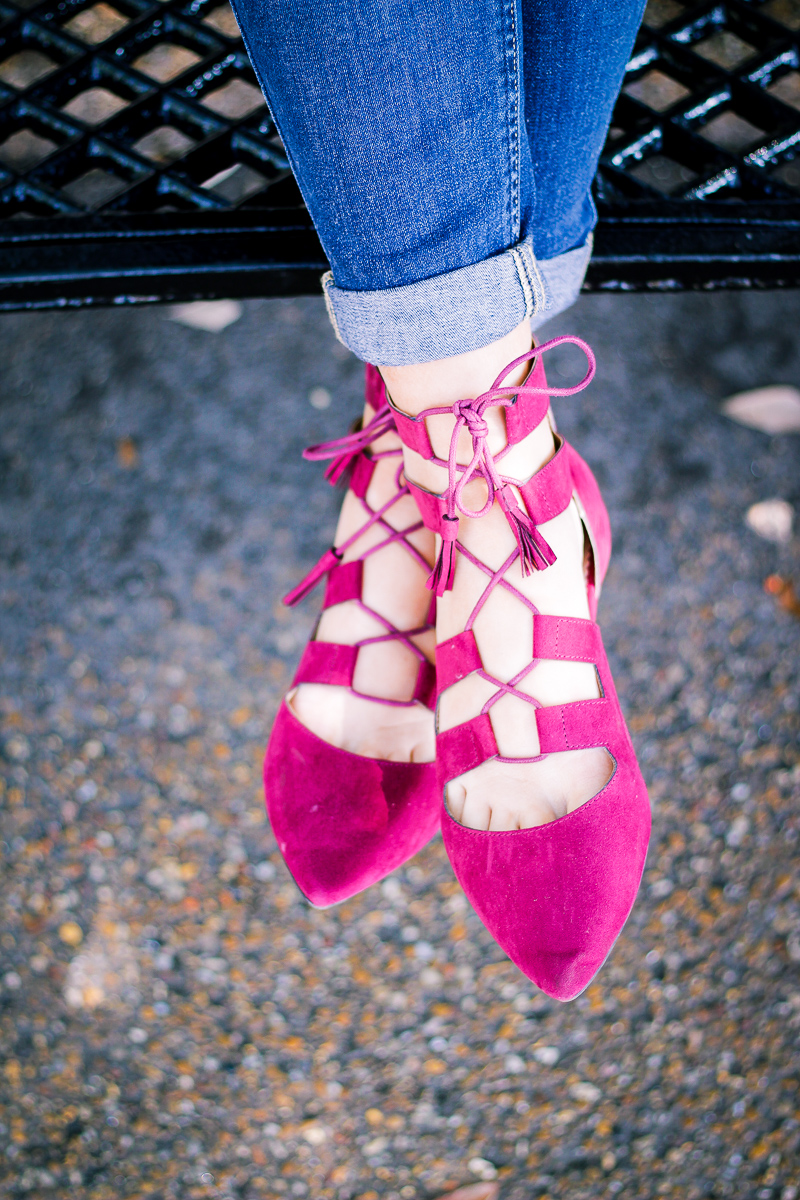 Ruffles and a Pop of Color With Restricted Shoes by Lifestyle and Fashion blogger Audrey Madison Stowe