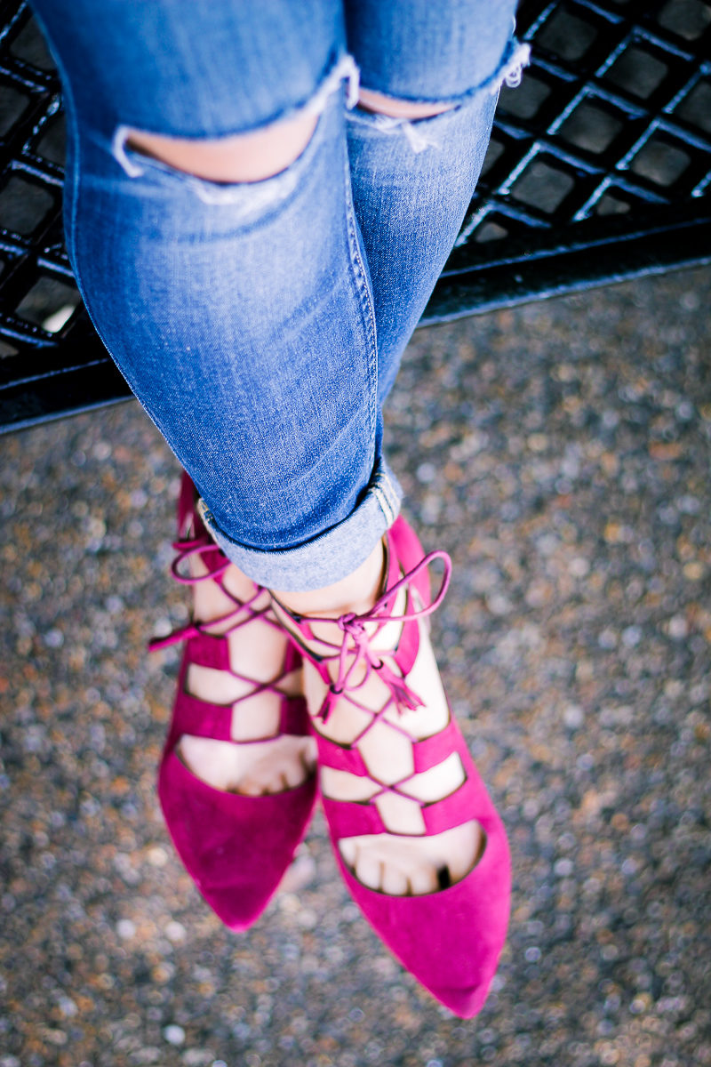 Ruffles and a Pop of Color With Restricted Shoes by Lifestyle and Fashion blogger Audrey Madison Stowe