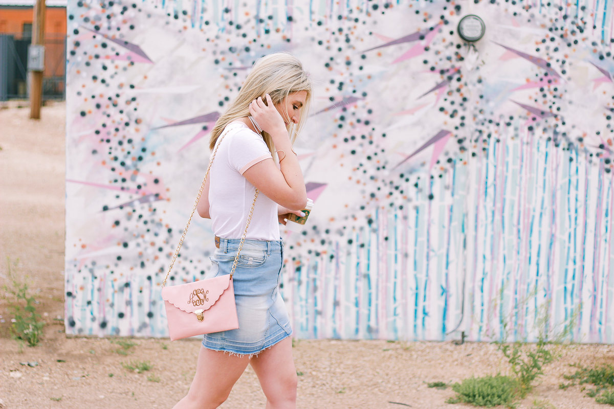 How To Style A Denim Skirt Two Ways by Audrey Madison Stowe a lifestyle and fashion blogger