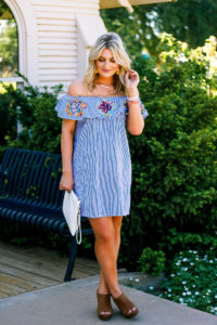 Cinco De Mayo Inspo with Embroidered Dress by lifestyle and fashion college blogger Audrey Madison Stowe