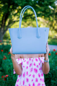 Spring Work Bag With Dagne Dover by lifestyle and fashion blogger Audrey Madison Stowe