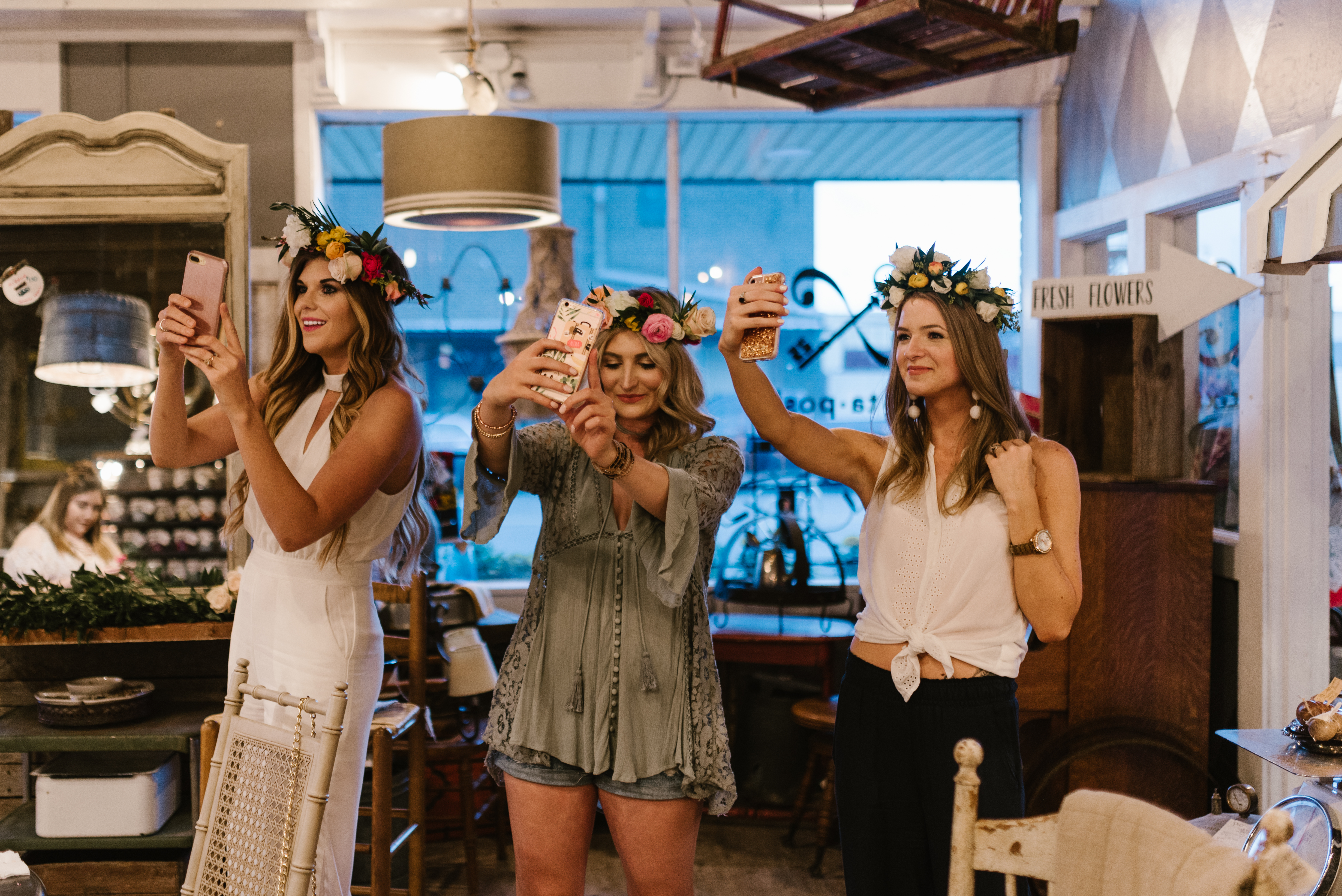 Flower Crown Party in West Texas | Bachelorette Idea | Lubbock, TX bloggers | by lifestyle and fashion blogger Audrey Madison stowe - Bachelorette Flower Crowns featured by popular Texas blogger, Audrey Madison Stowe