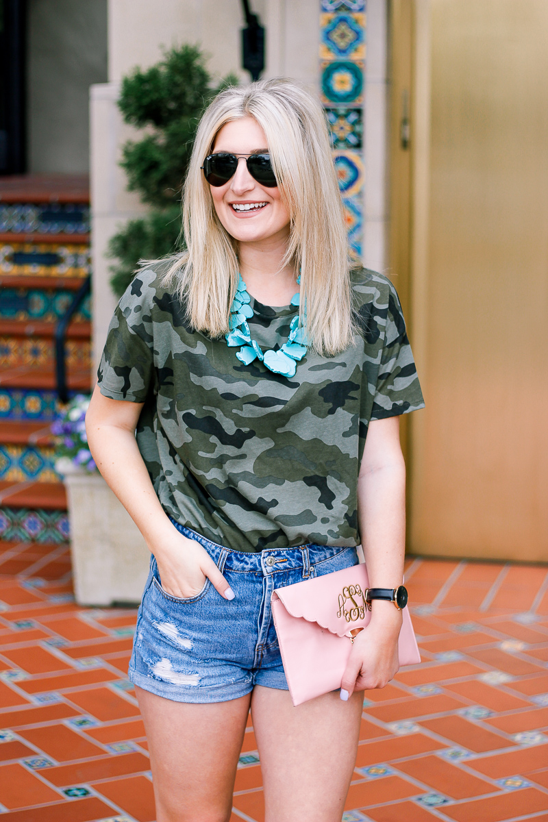 Hello Summer Featuring Camo and lots of color by fashion and lifestyle blogger Audrey Madison Stowe