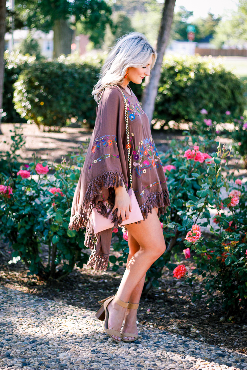 Styling A Spring Poncho by Audrey Madison Stowe lifestyle and fashion blogger