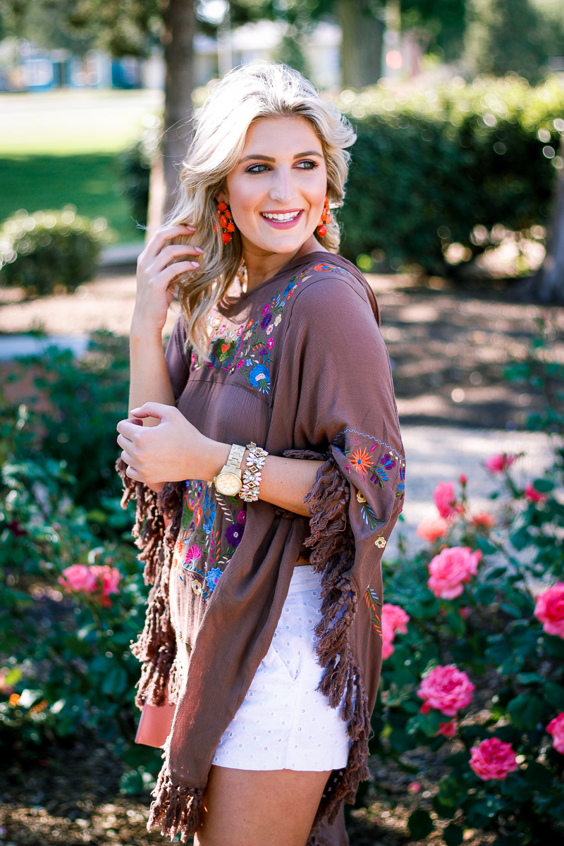 Styling A Spring Poncho by Audrey Madison Stowe lifestyle and fashion blogger