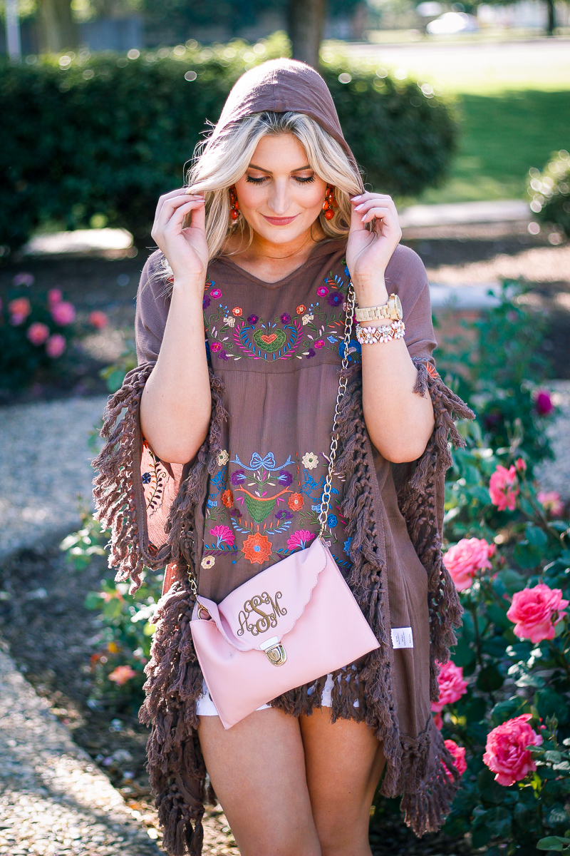 Styling A Spring Poncho by Audrey Madison Stowe lifestyle and fashion blogger