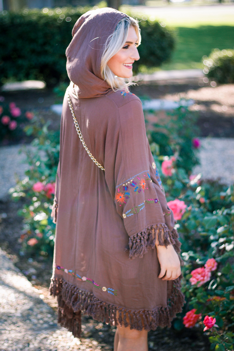 Styling A Spring Poncho by Audrey Madison Stowe lifestyle and fashion blogger