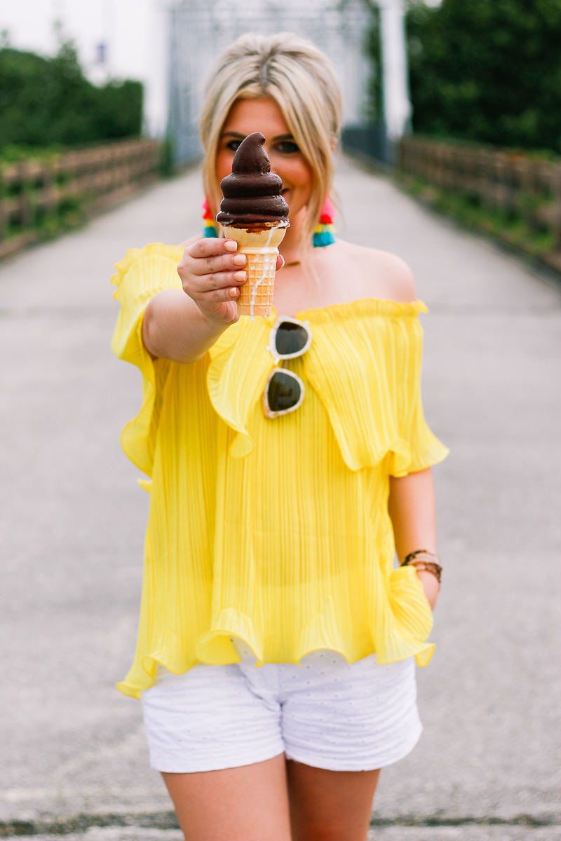 A Colorful Summer | Yellow and Fiesta Earrings | Fashion and lifestyle college blogger Audrey Madison Stowe|