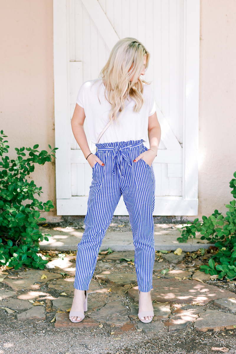 Striped Pants For Work, Church, and Play | Fashion and lifestyle blogger Audrey Madison Stowe | West Texas