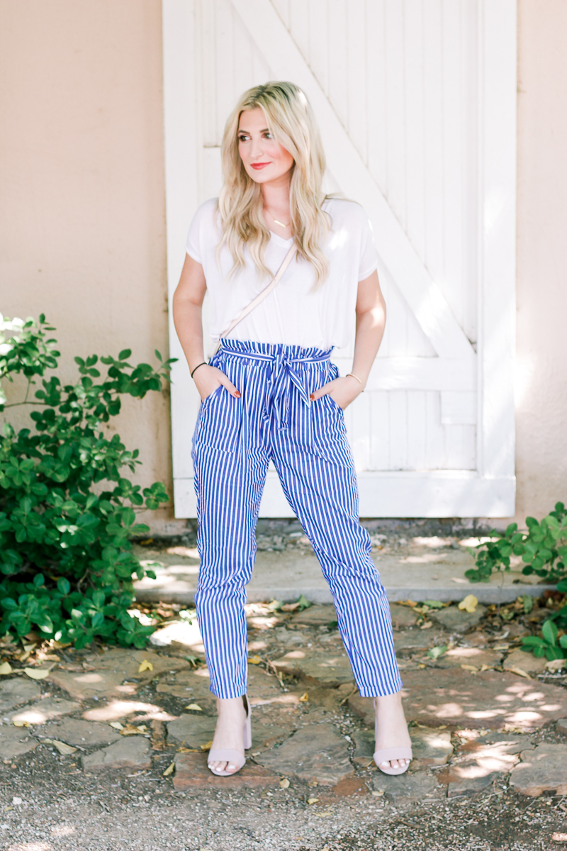 Striped Pants For Work, Church, and Play | Fashion and lifestyle blogger Audrey Madison Stowe | West Texas