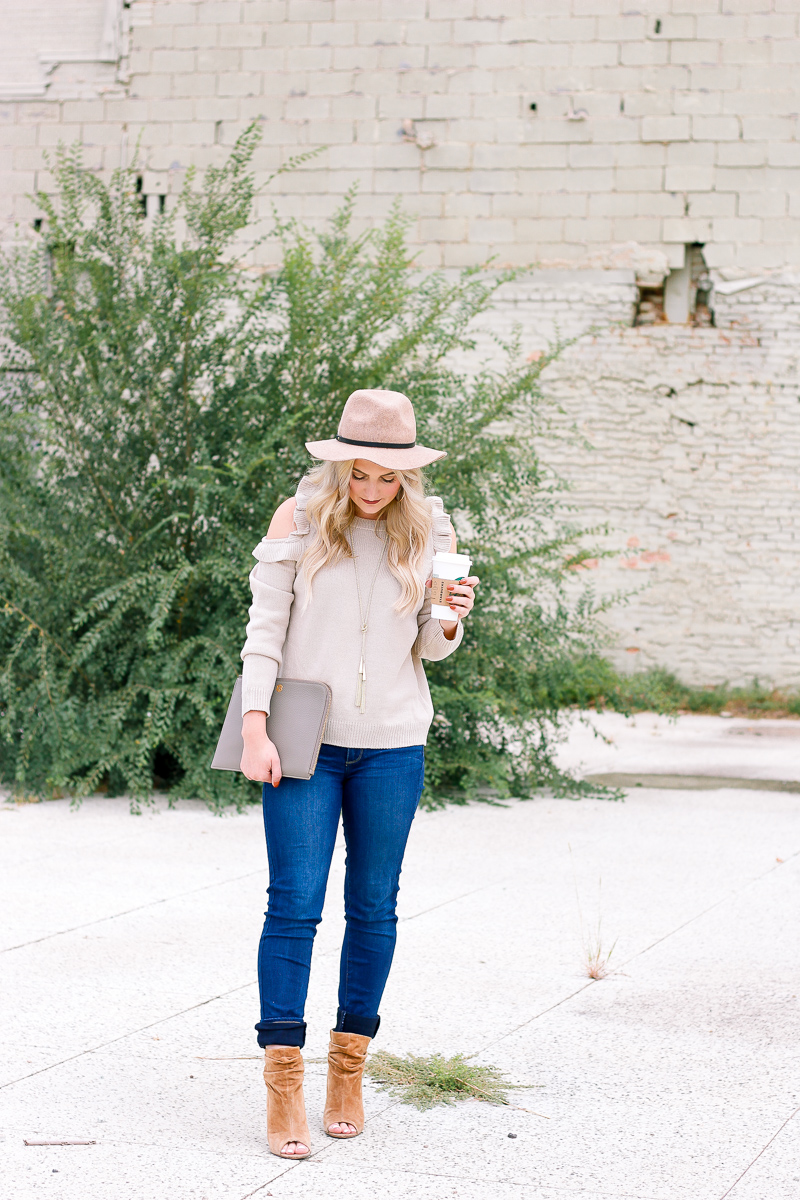 Cold Shoulder Sweaters For Fall | Audrey Madison Stowe a fashion and lifestyle blogger in Texas