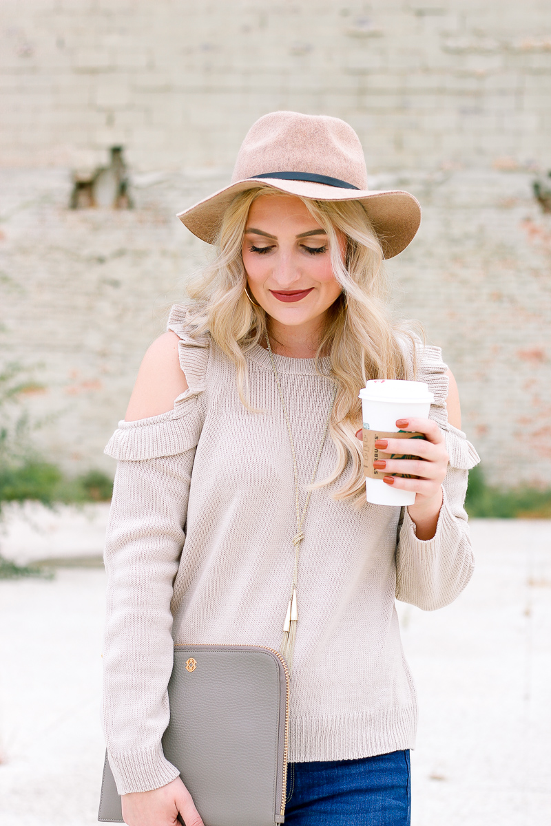 Cold Shoulder Sweaters For Fall | Audrey Madison Stowe a fashion and lifestyle blogger in Texas