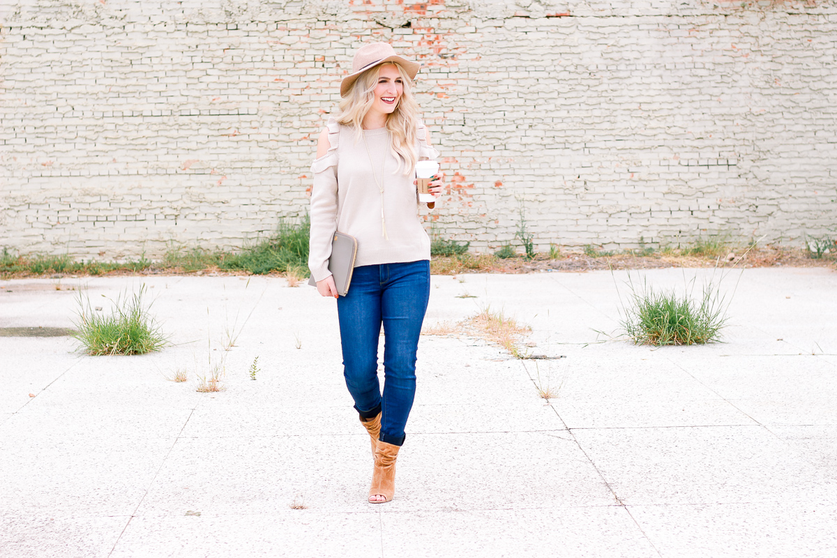 Cold Shoulder Sweaters For Fall | Audrey Madison Stowe a fashion and lifestyle blogger in Texas