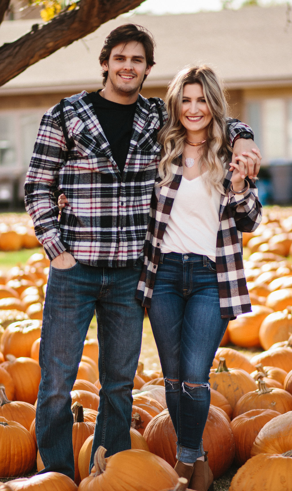 Flannel Season | His & Her | Texas Tech college students | Audrey Madison Stowe a fashion and lifestyle blogger