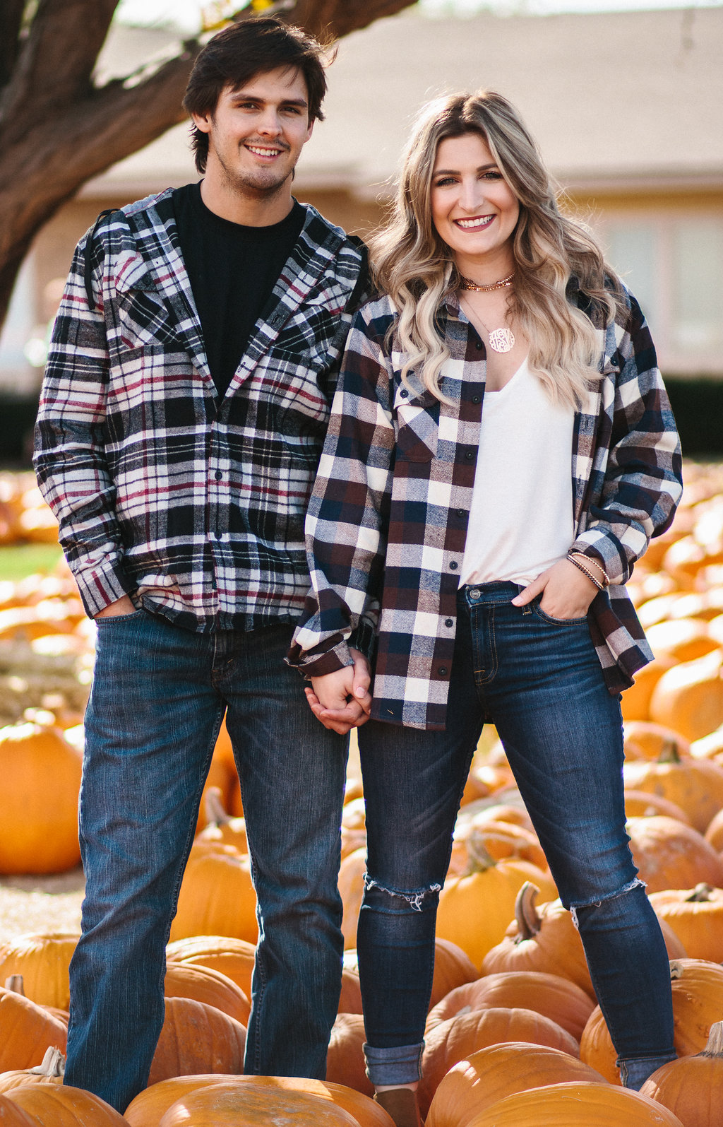 Flannel Season | His & Her | Texas Tech college students | Audrey Madison Stowe a fashion and lifestyle blogger