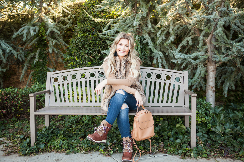 Boots With The Fur | Jambu Denali | Fur vest | Winter Style | Audrey Madison Stowe a fashion and lifestyle blogger