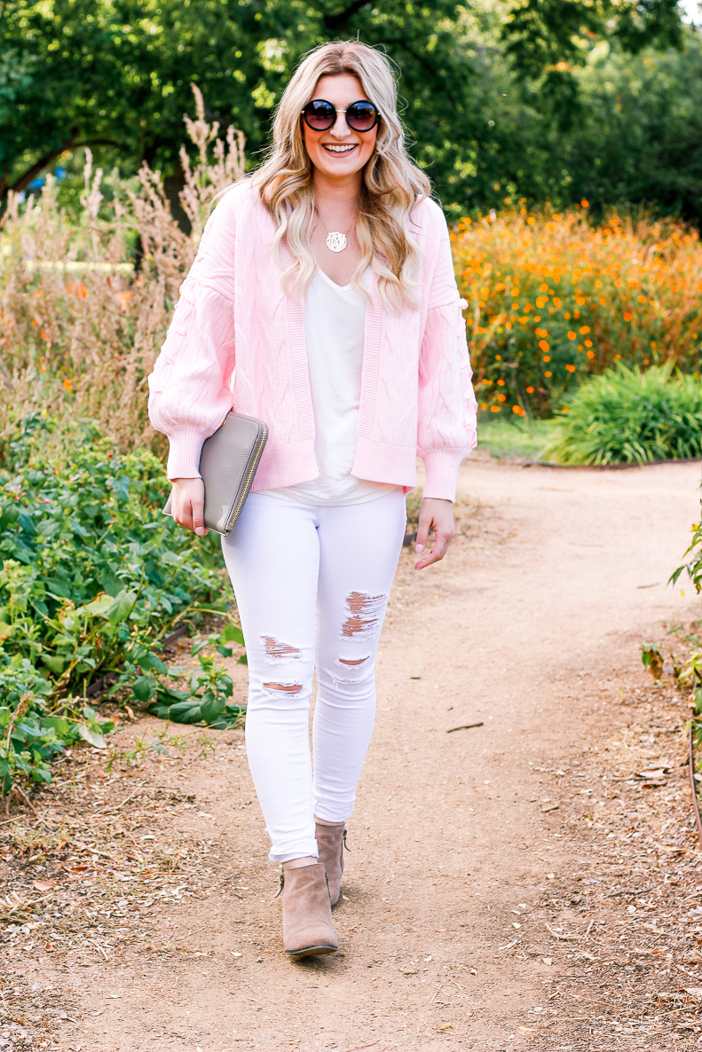 Pink Cardigan with Zaful | Fall Style | Girly things | Audrey Madison Stowe a fashion and lifestyle blogger 