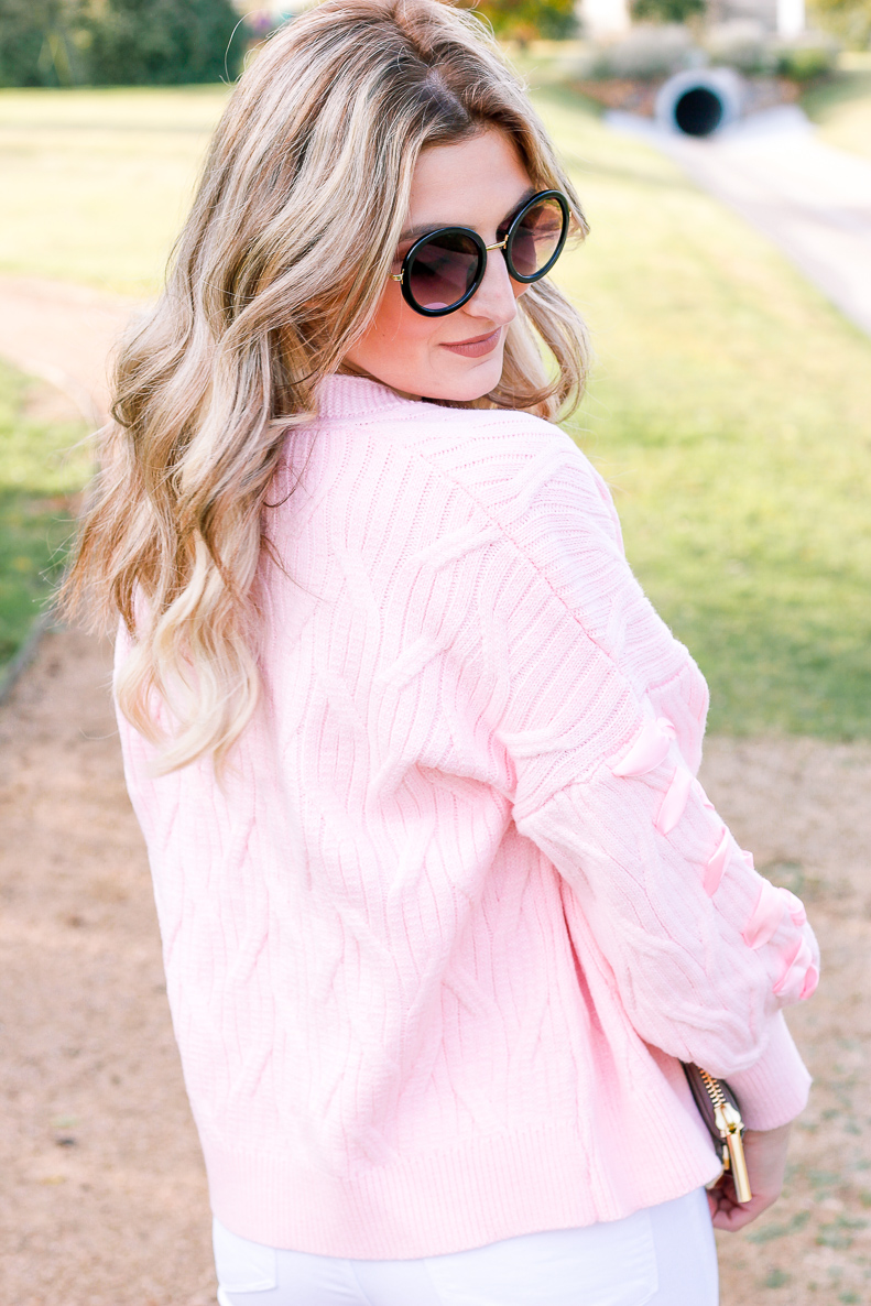 Pink Cardigan with Zaful | Fall Style | Girly things | Audrey Madison Stowe a fashion and lifestyle blogger 