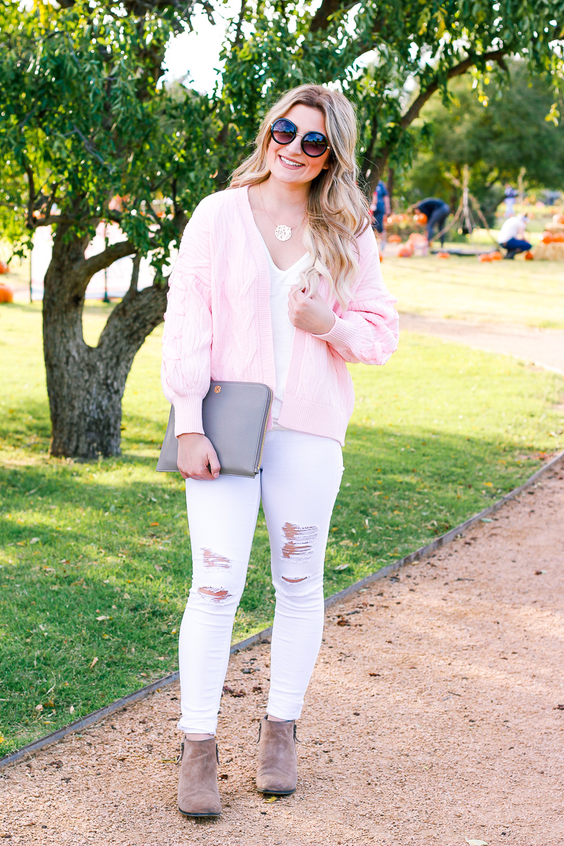 Pink Cardigan with Zaful | Fall Style | Girly things | Audrey Madison Stowe a fashion and lifestyle blogger 