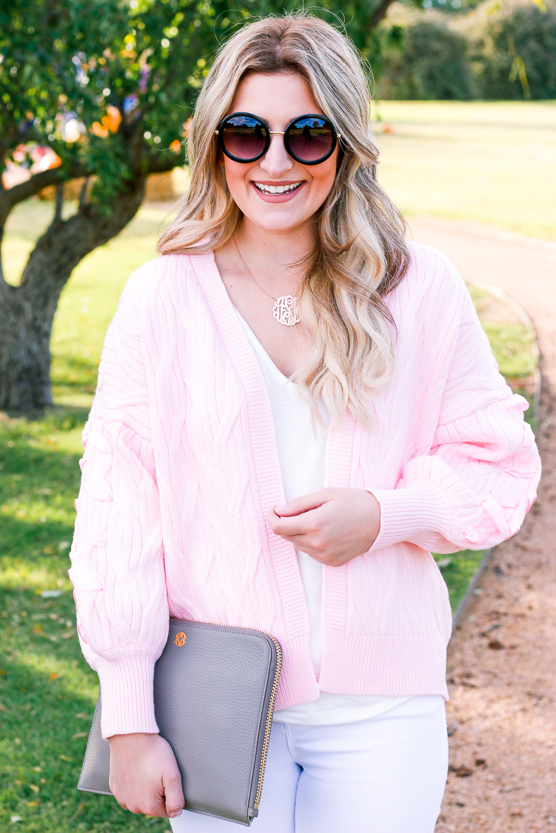 Pink Cardigan with Zaful | Fall Style | Girly things | Audrey Madison Stowe a fashion and lifestyle blogger 