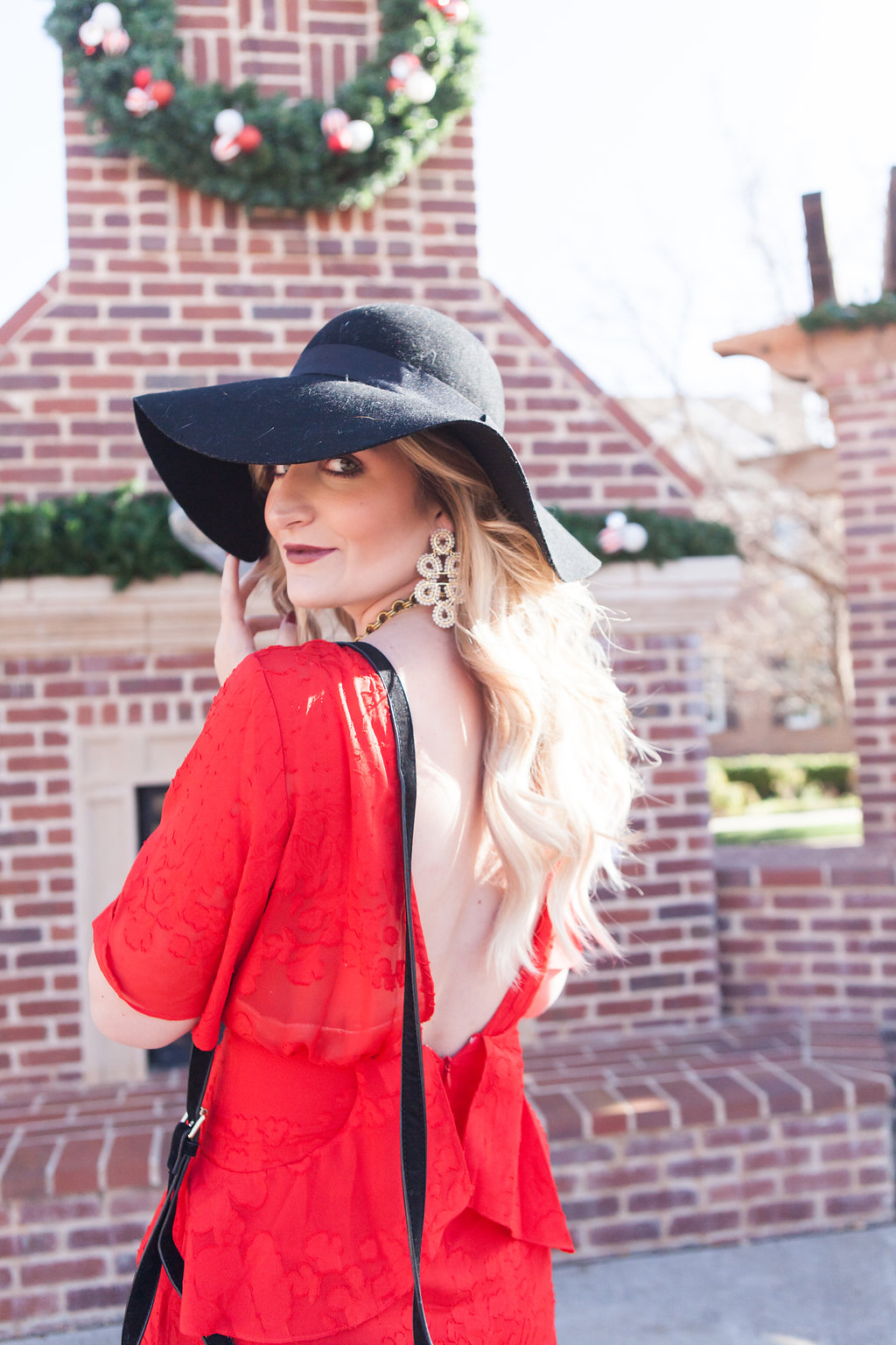 Holiday Inspired Look | Red Dress | Audrey Madison Stowe a fashion and lifestyle blog