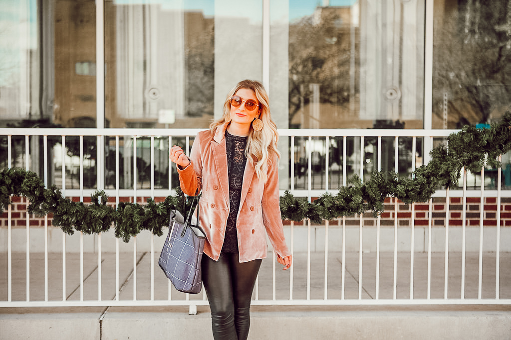 Ringing in the New Year | Velvet Blazer | Audrey Madison Stowe a fashion and lifestyle blogger - A Look Back at 2017 & Velvet Blazer by popular Texas style blogger Audrey Madstowe