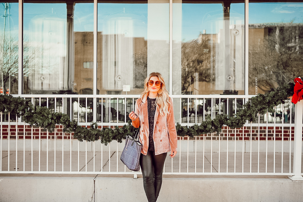 Ringing in the New Year | Velvet Blazer | Audrey Madison Stowe a fashion and lifestyle blogger - A Look Back at 2017 & Velvet Blazer by popular Texas style blogger Audrey Madstowe